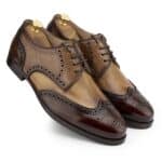 Tan Triple Tone Brogue