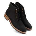 Wookiey : Black Nubuck Boots